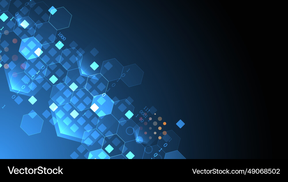 Geometric abstract background with hexagons Geometric abstract background with hexagons vector image