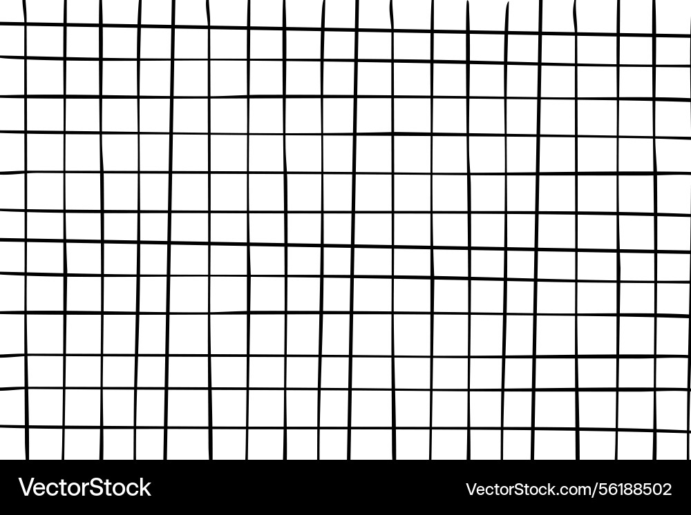 Grid square hand drawn textured lines notebook Grid square hand drawn textured lines notebook vector image