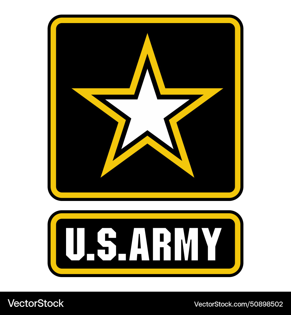 Logo of the united states army vector image