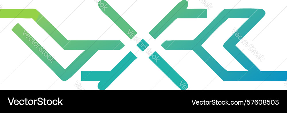 Abstract geometric path forward movement concept vector image