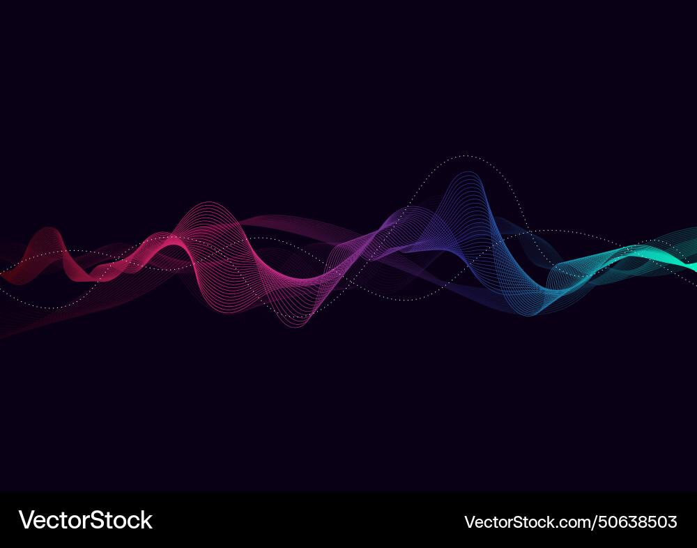 Abstrakter Hintergrund mit dynamischem Teilchensound Abstrakter Hintergrund mit dynamischem Teilchensound vektorbild