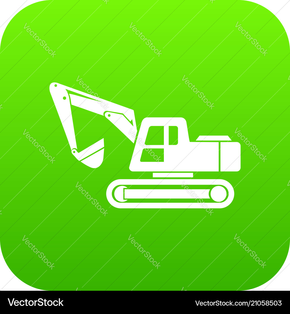 Digging machine icon simple style Digging machine icon simple style vector image