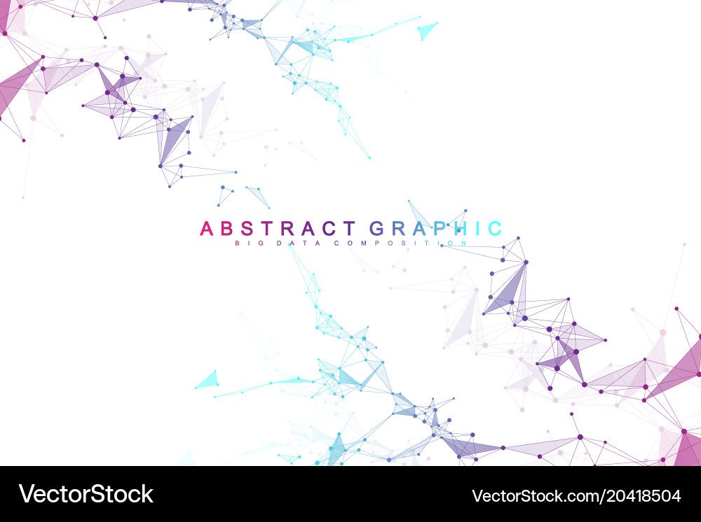 Connected Network Abstract Vector Image