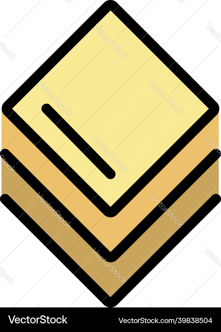 Editor image layer icon color outline Editor image layer icon color outline vector image