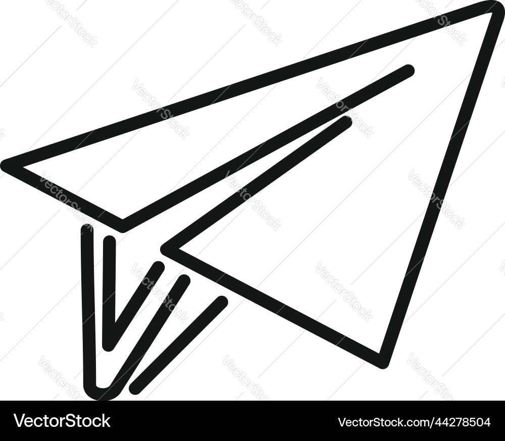 Fast send message icon outline contact Fast send message icon outline contact vector image