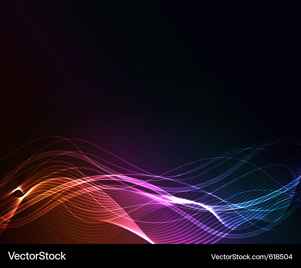 Glow Wave Abstract Background vector image
