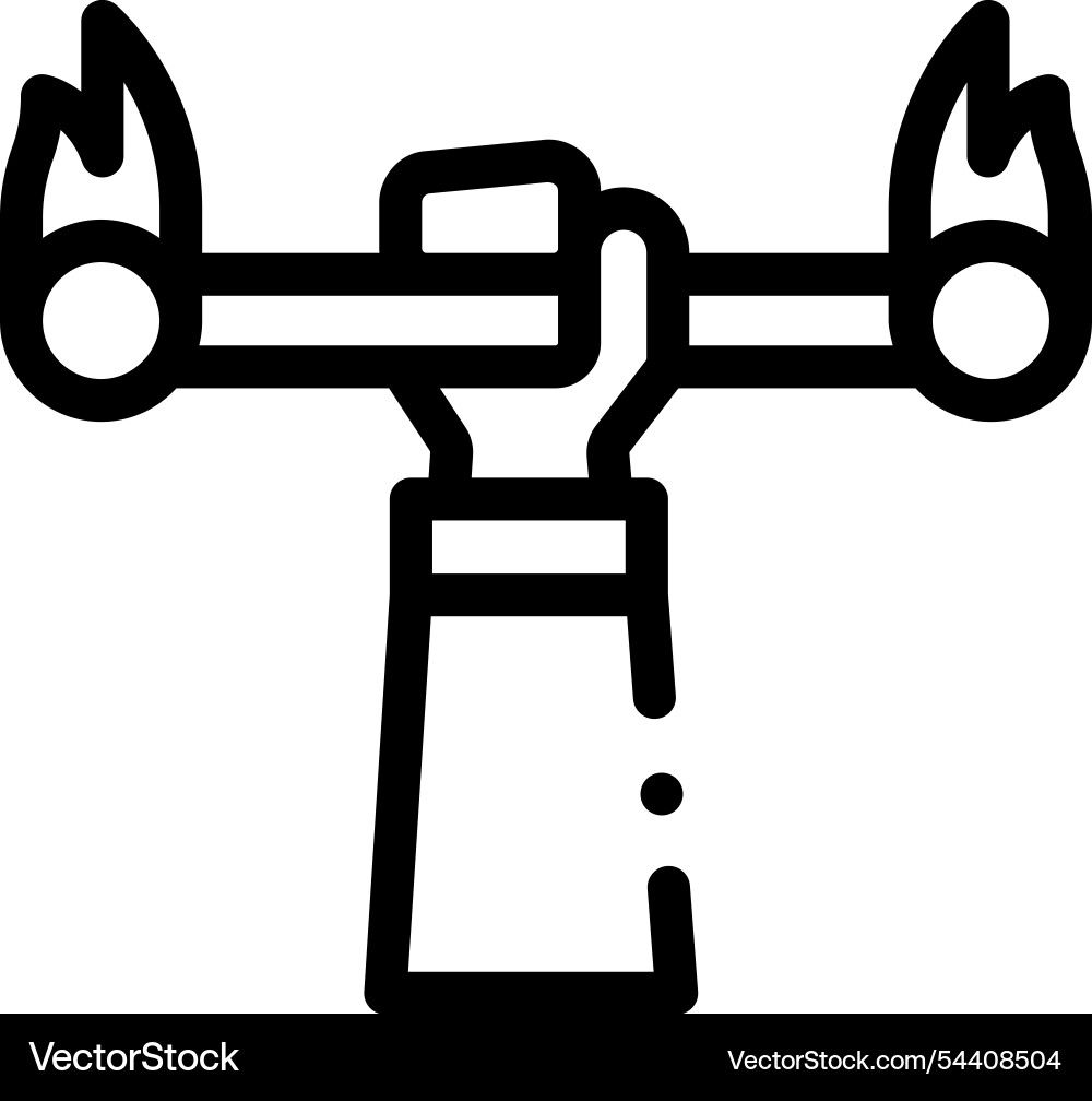 Juggling icon thin linear style design isolated Juggling icon thin linear style design isolated vector image