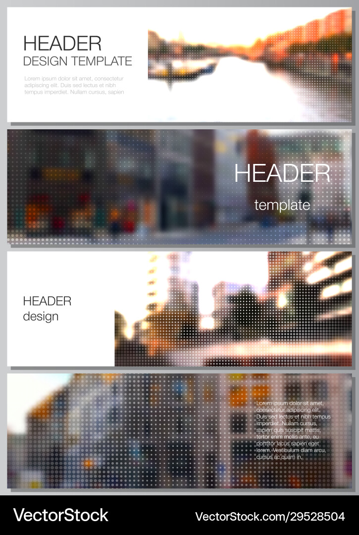Layout headers banner design templates Layout headers banner design templates vector image