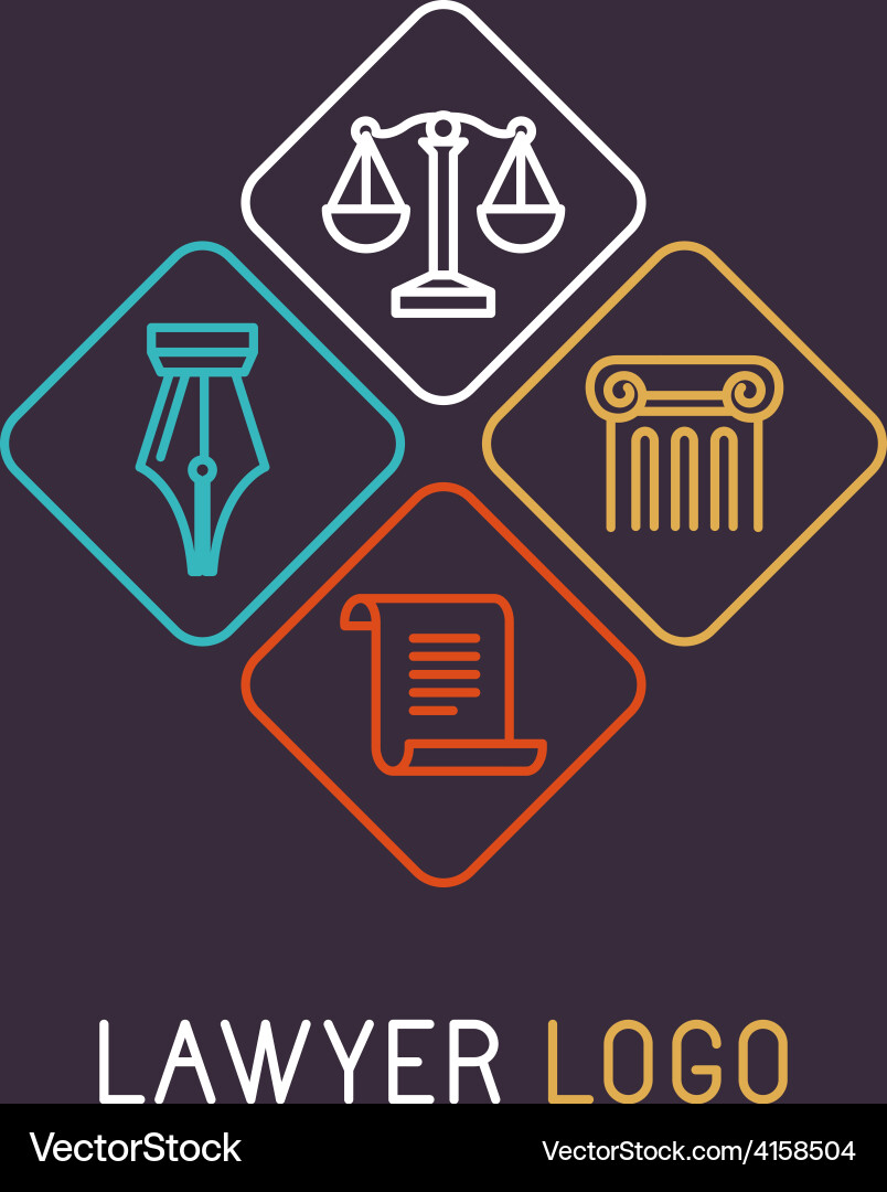 Linear logo Royalty Free Vector Image - VectorStock