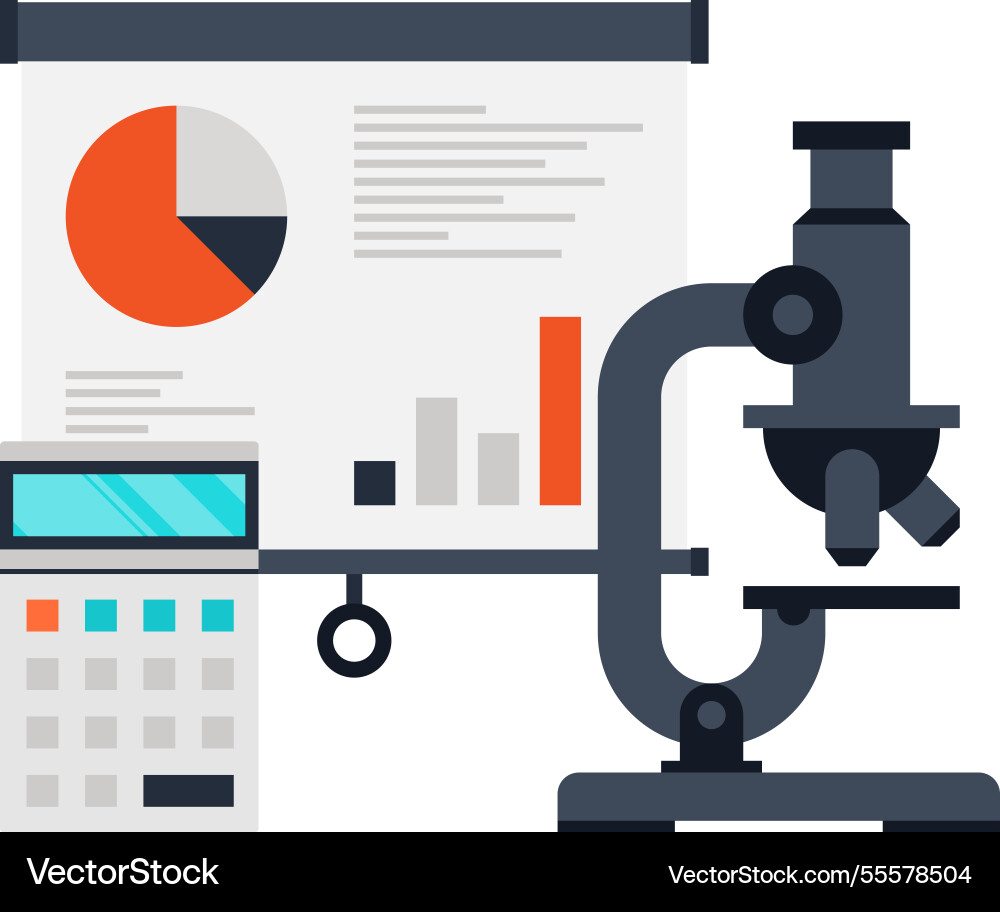 Market research flat web icon concept Market research flat web icon concept vector image