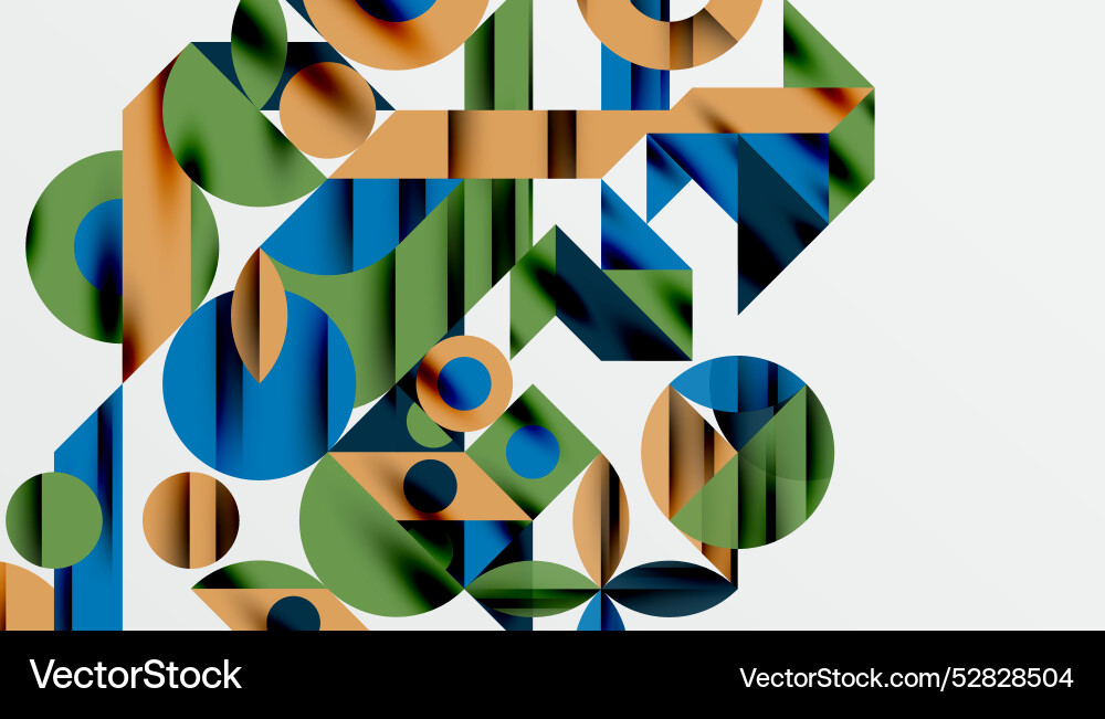 Neo memphis geometric pattern with circles Neo memphis geometric pattern with circles vector image