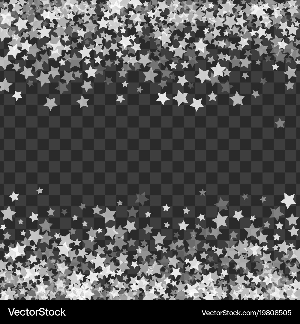 Abstract pattern of random falling stars vector image