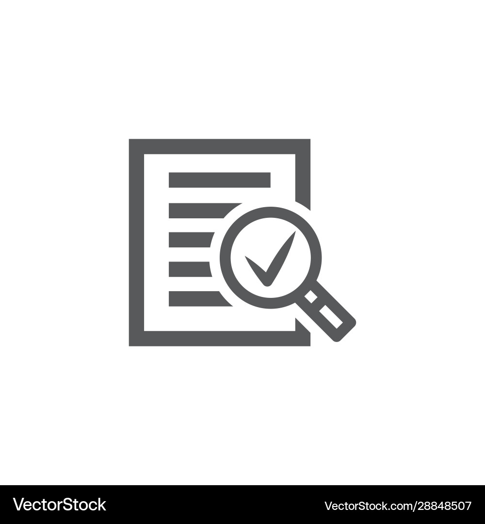 Audit Checkmark Icon vector image