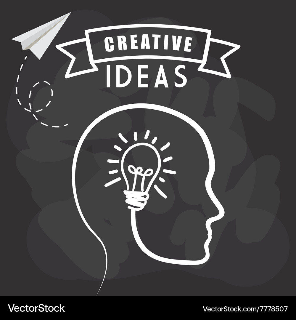 Idea and think different design Vector Image