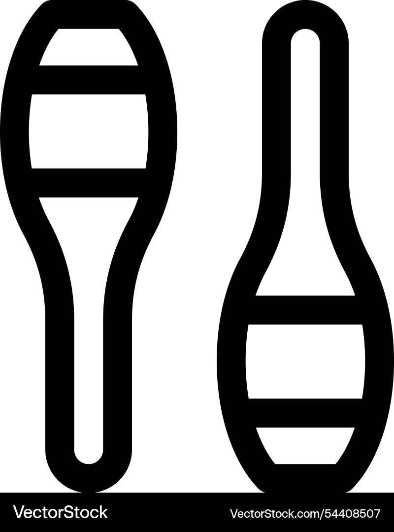 Juggling icon thin linear style design isolated Juggling icon thin linear style design isolated vector image