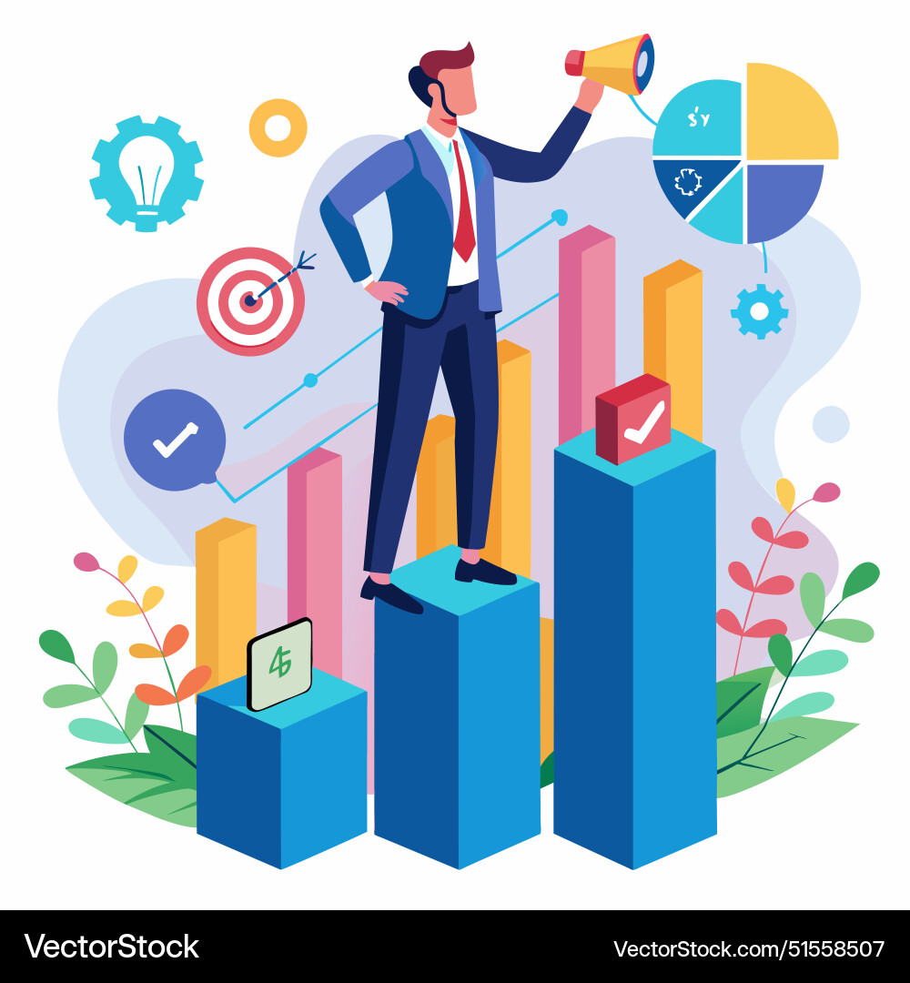 Kpi key performance indicator measurement Kpi key performance indicator measurement vector image