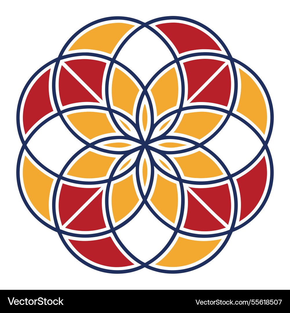 Mandala pattern design elements Mandala pattern design elements vector image
