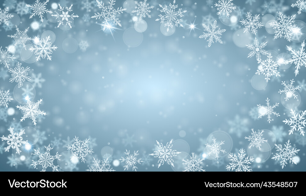 Schneeflocke Weihnachten Hintergrund Vektorbild