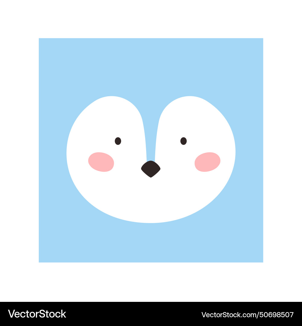 Simple wolf portrait Royalty Free Vector Image