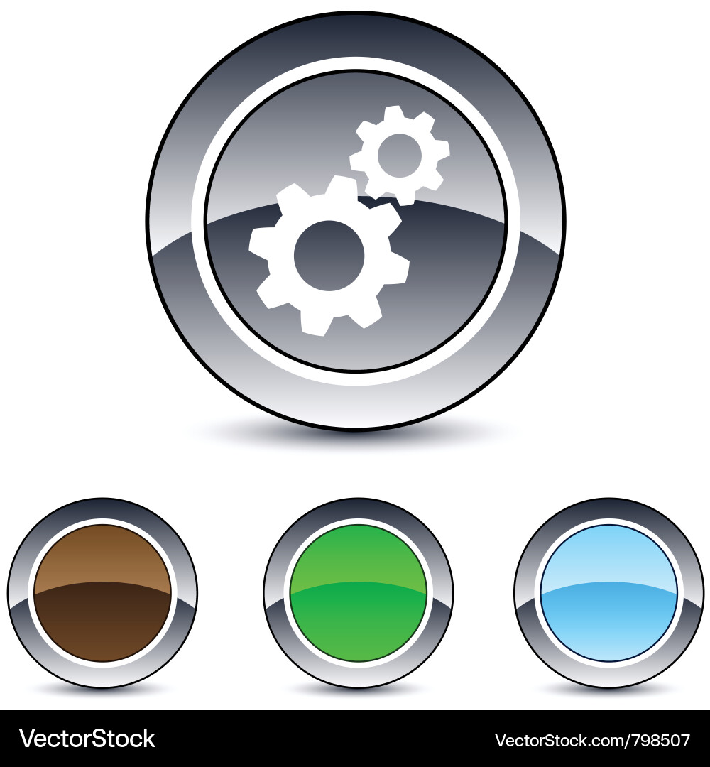 Tools round button vector image