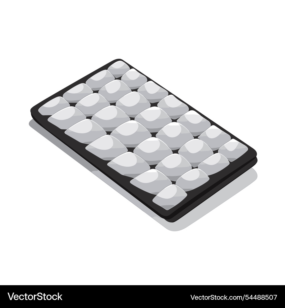 Unique keyboard design featuring circular keys Unique keyboard design featuring circular keys vector image