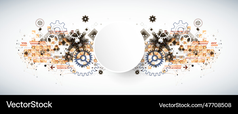 Abstract technological background with cogwheels Abstract technological background with cogwheels vector image