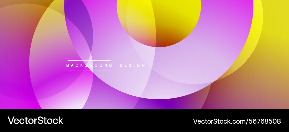Abstract vibrant design features overlapping Abstract vibrant design features overlapping Vector Image