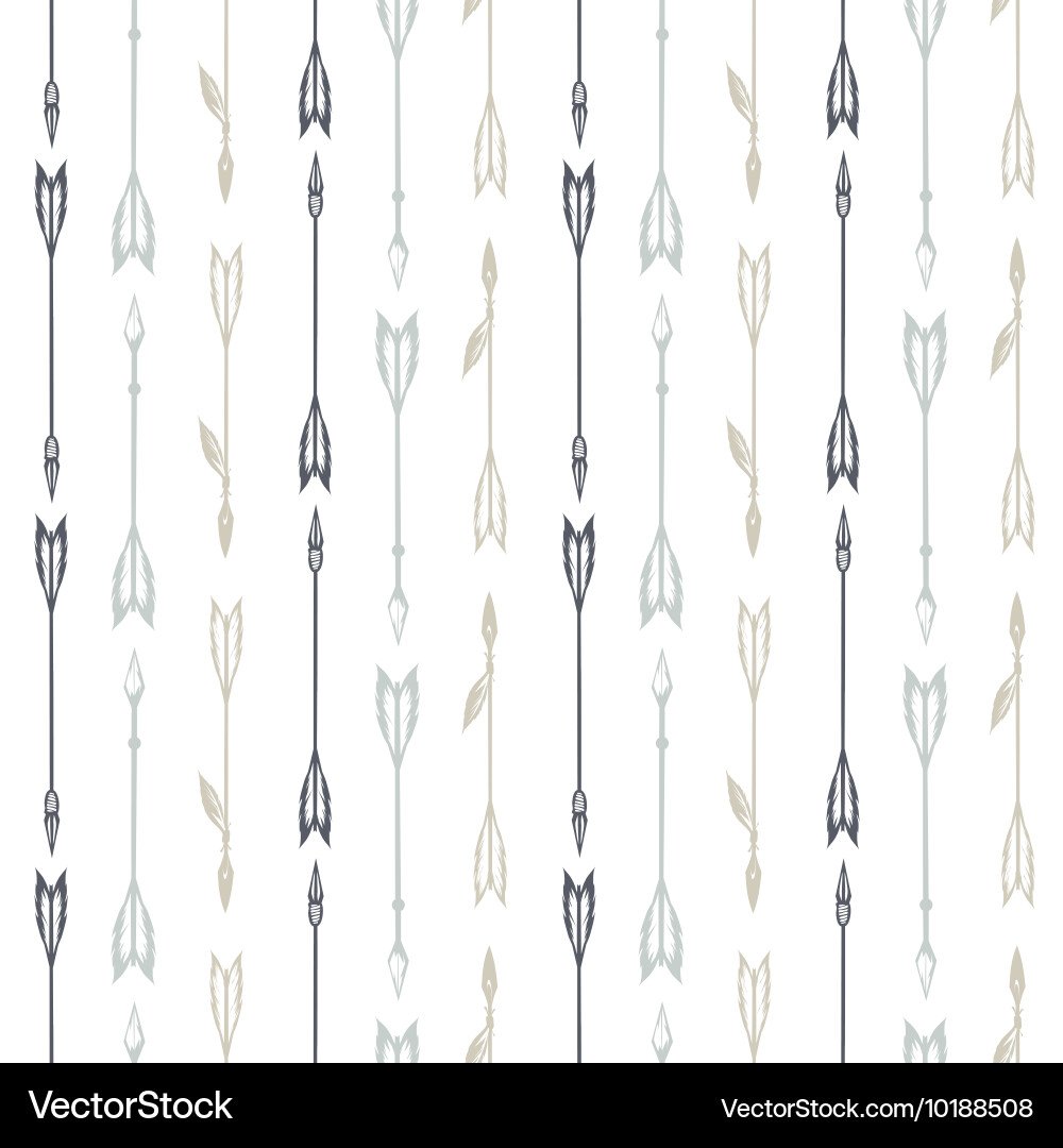 Bohemian Arrow Pattern vector image