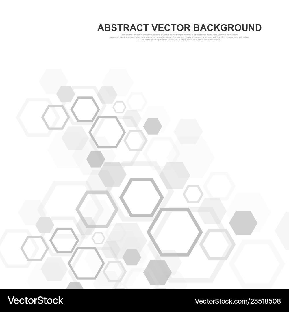 Futuristic Hexagonal Technology Background vector image