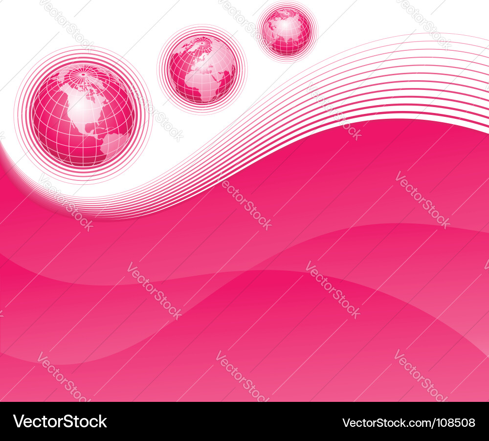 Global Globe Background vector image