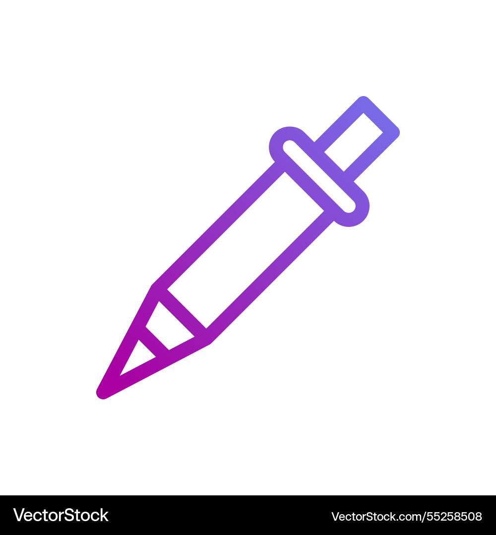 Gradient pipettes tool icon for laboratory use Gradient pipettes tool icon for laboratory use Vector Image