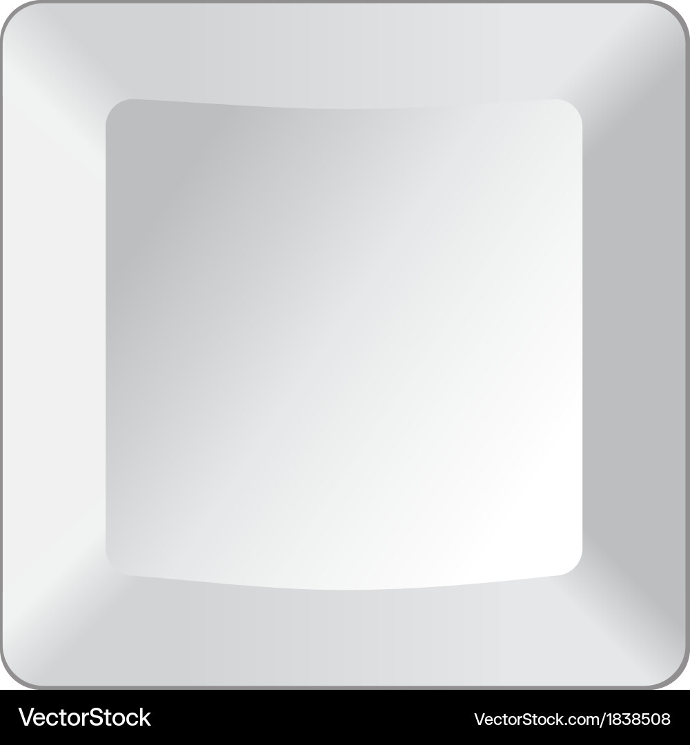 Isolated Empty Keyboard Key vector image