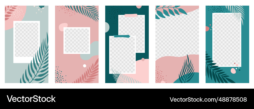 Set of abstract creative backgrounds in minimal Set of abstract creative backgrounds in minimal Vector Image