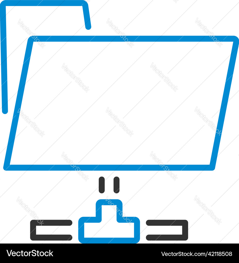 Shared folder icon Shared folder icon vector image