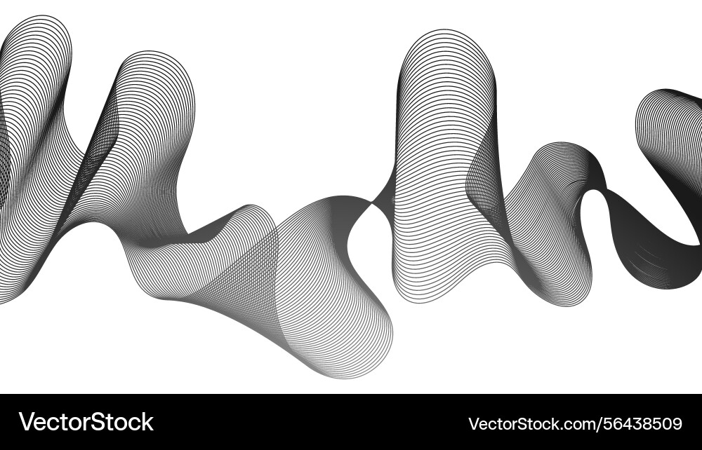 Abstract backdrop with grey wave gradient lines Abstract backdrop with grey wave gradient lines vector image