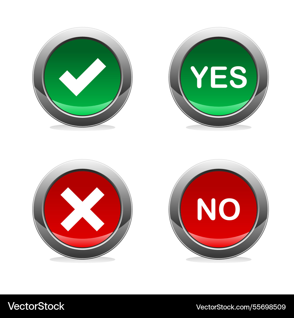 Digital buttons collection Vector Image