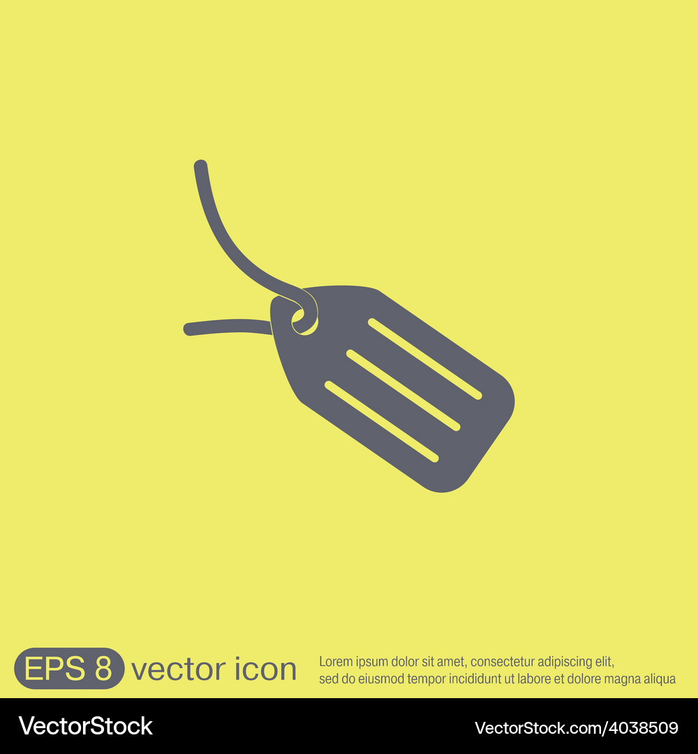 Label icon button Vector Image