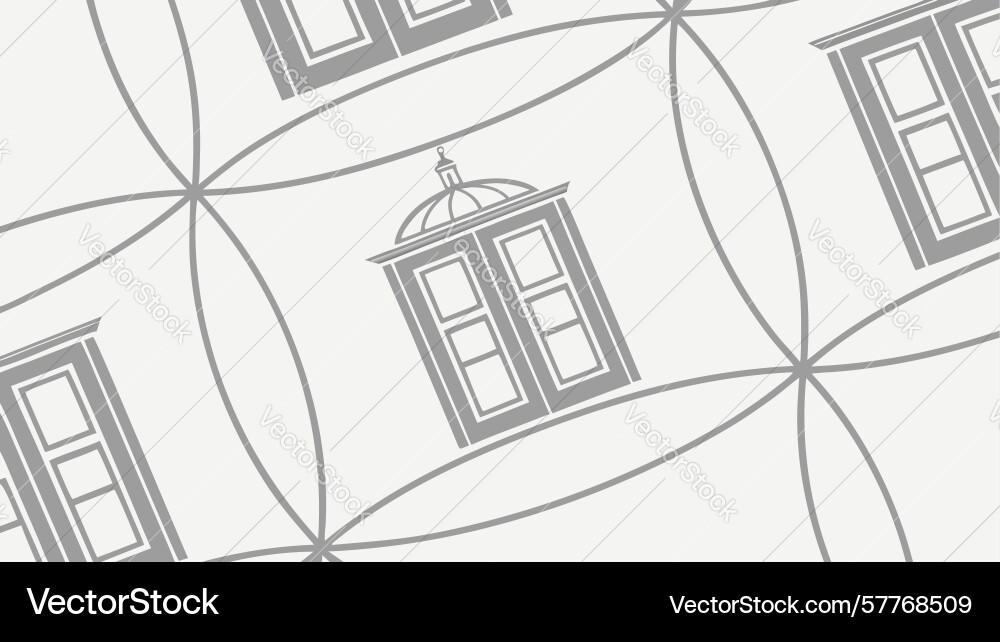 Repeating window pattern seamless design Vector Image