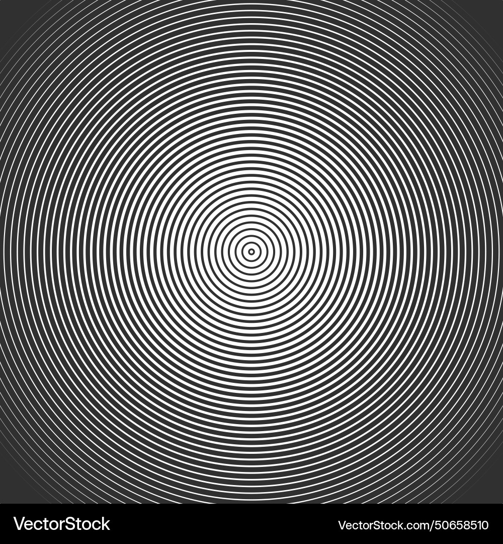 Concentric circle elements sound wave wallpaper Vector Image