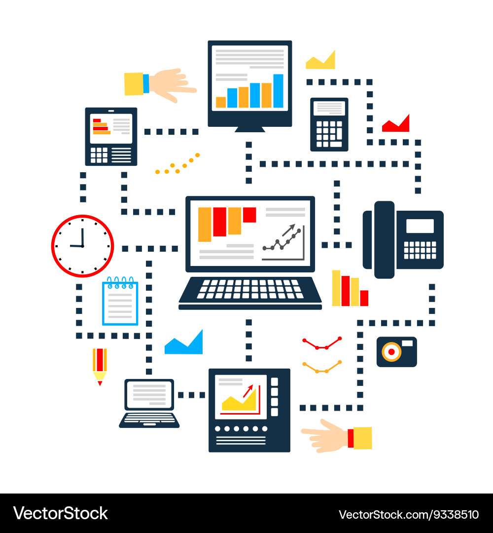 Digital Network Connectivity Vector Image