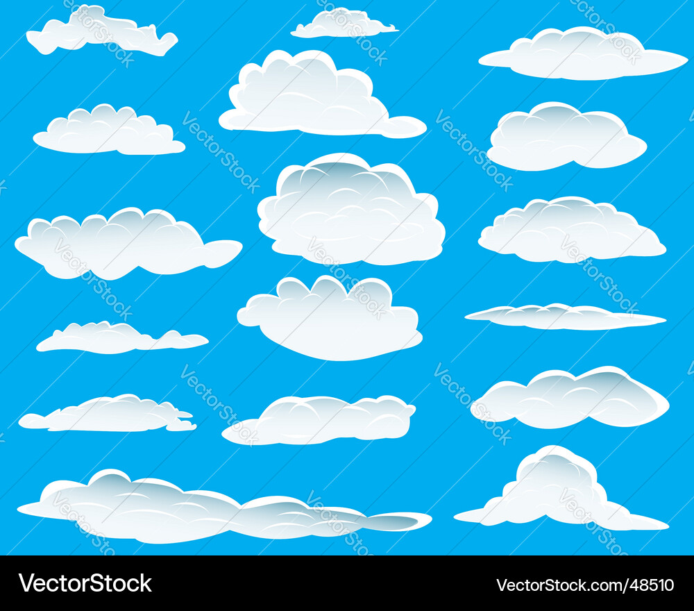 Stunning Cloudscape Collection vector image