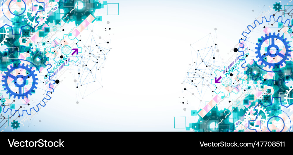 Abstract technological background with cogwheels Abstract technological background with cogwheels vector image