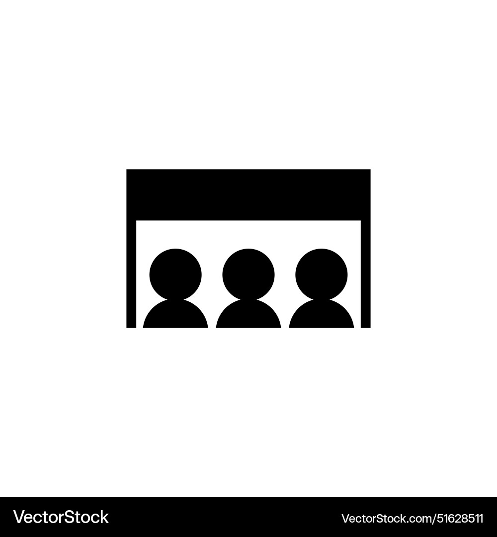 Modern minimalistic icon representing a user Modern minimalistic icon representing a user vector image