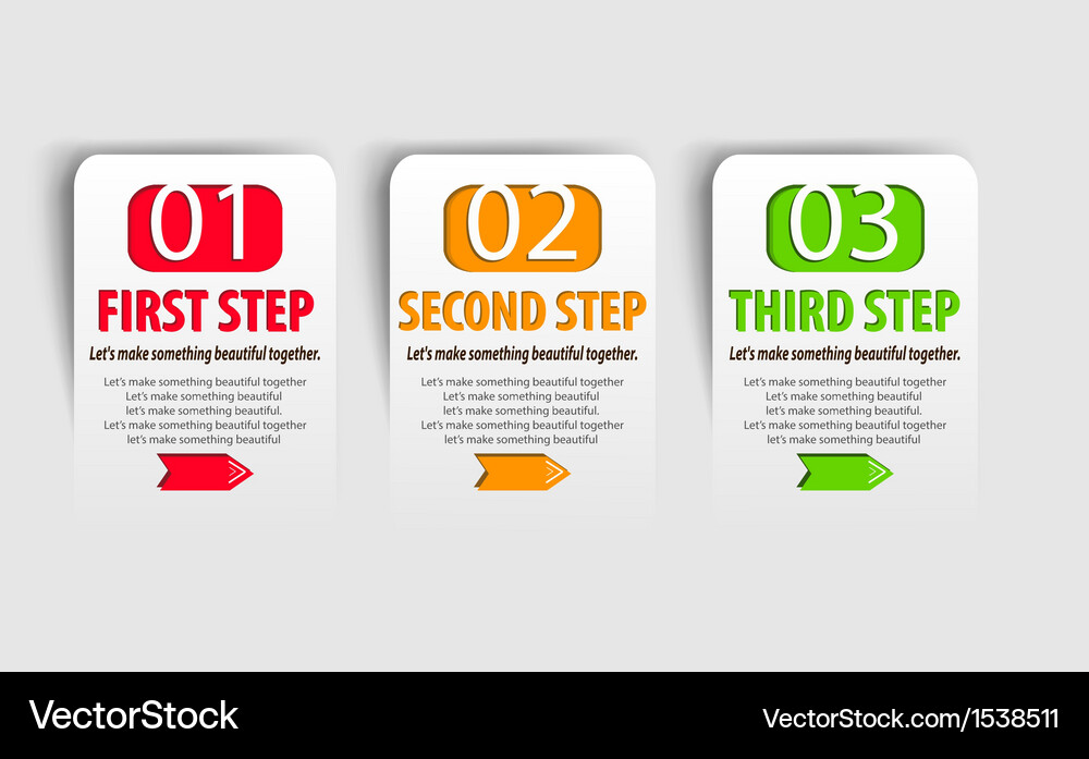 Modern Number & Layout Templates Vector Image