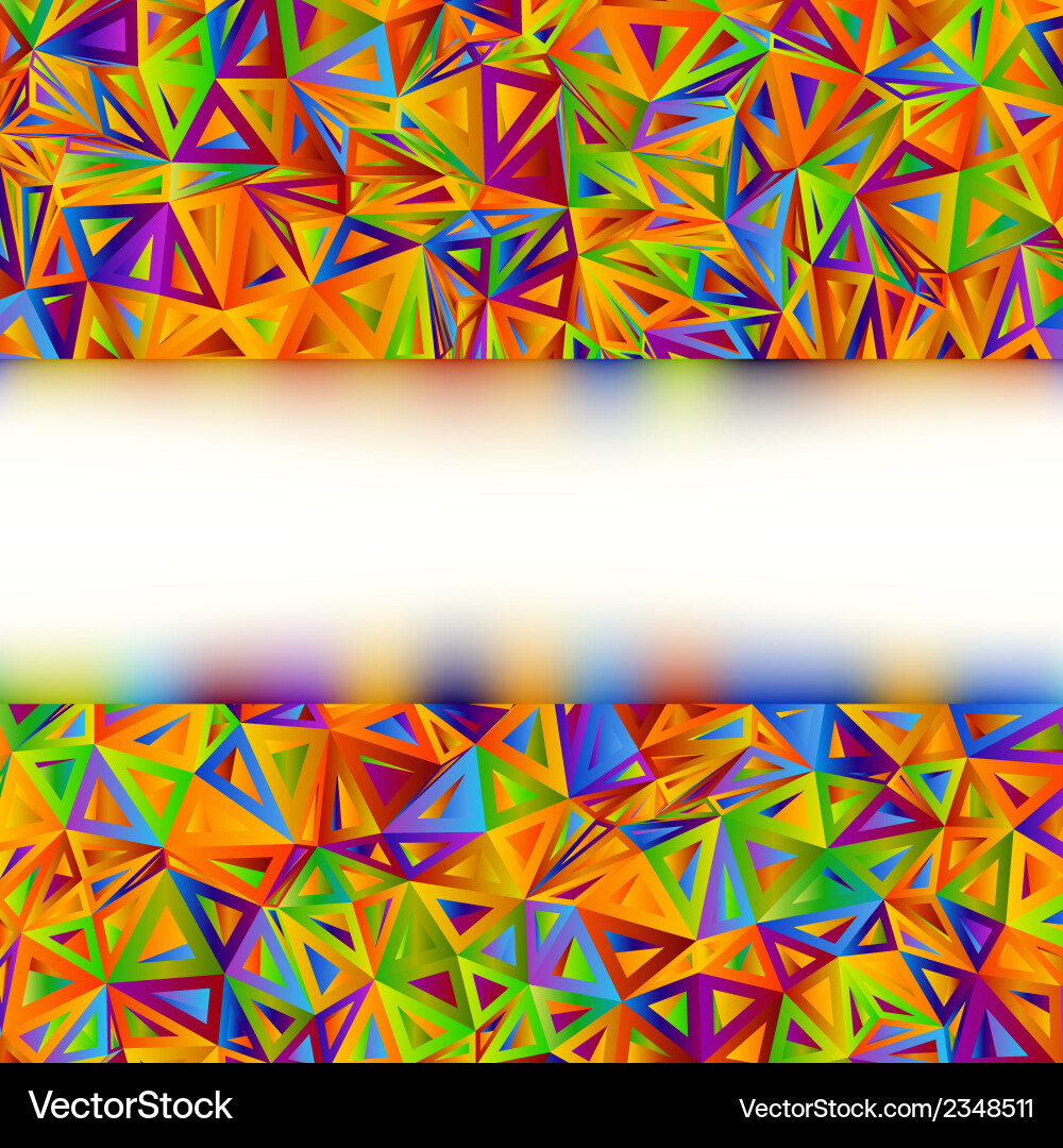 Triangular Abstract Banner Template vector image