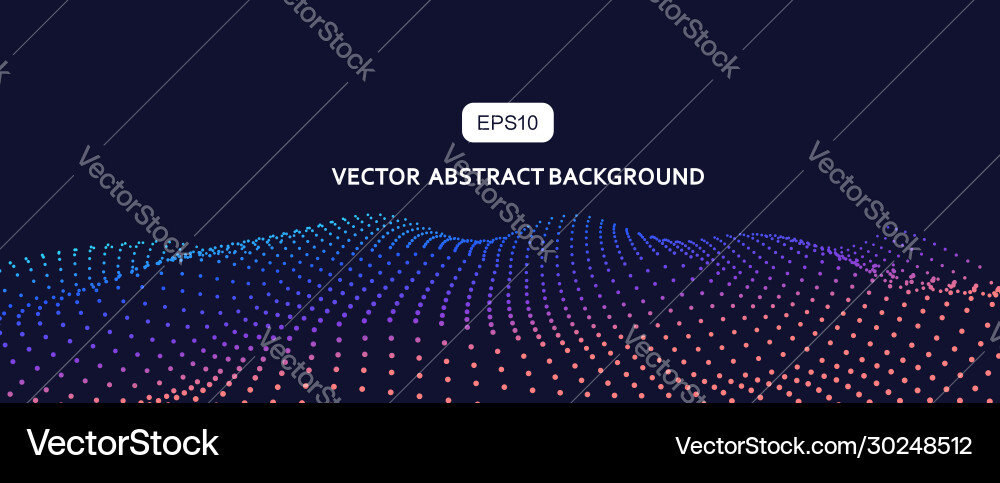 3d abstract particle wave background 3d abstract particle wave background vector image