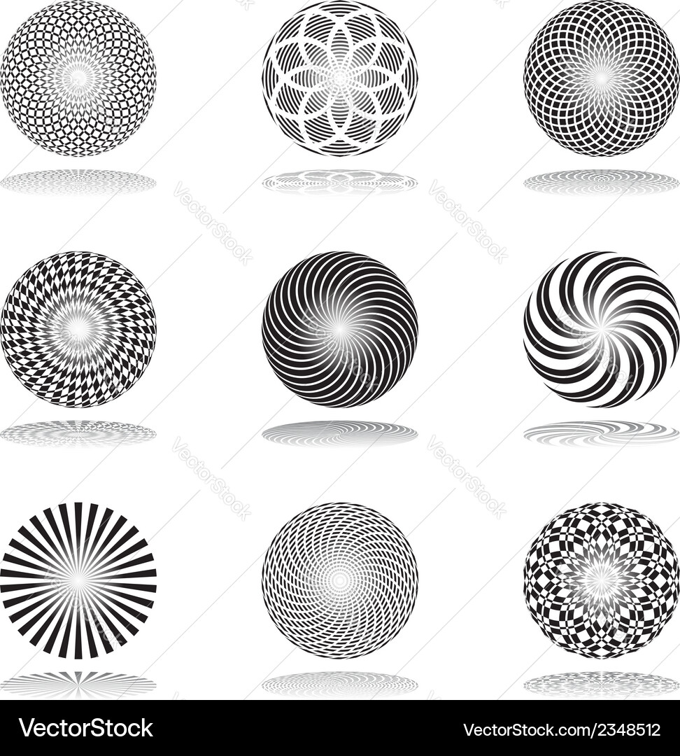 Abstract Circular Elements Vector Image