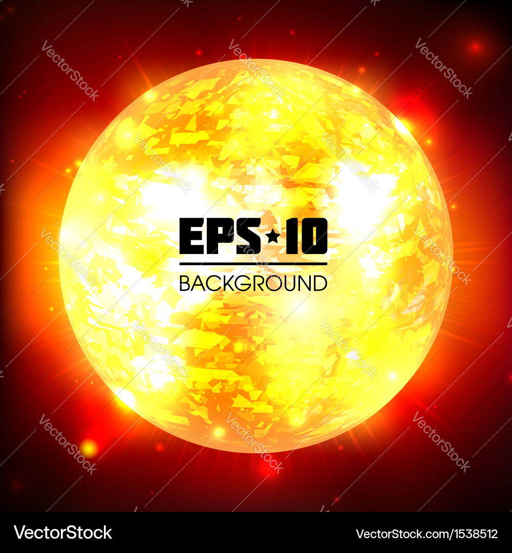 Exploding planet Vector Image