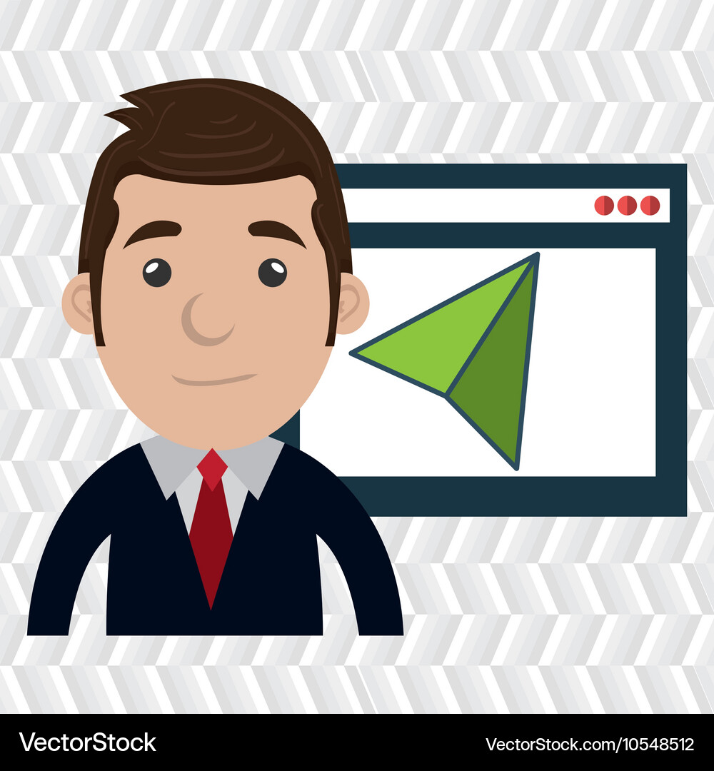 Man page web cursor Vector Image