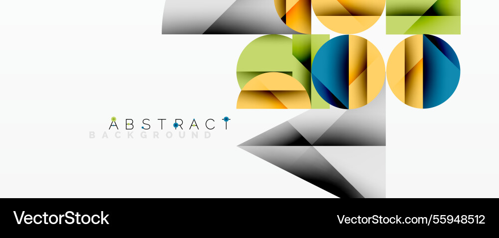 Modern abstract composition with layered circles Modern abstract composition with layered circles Vector Image